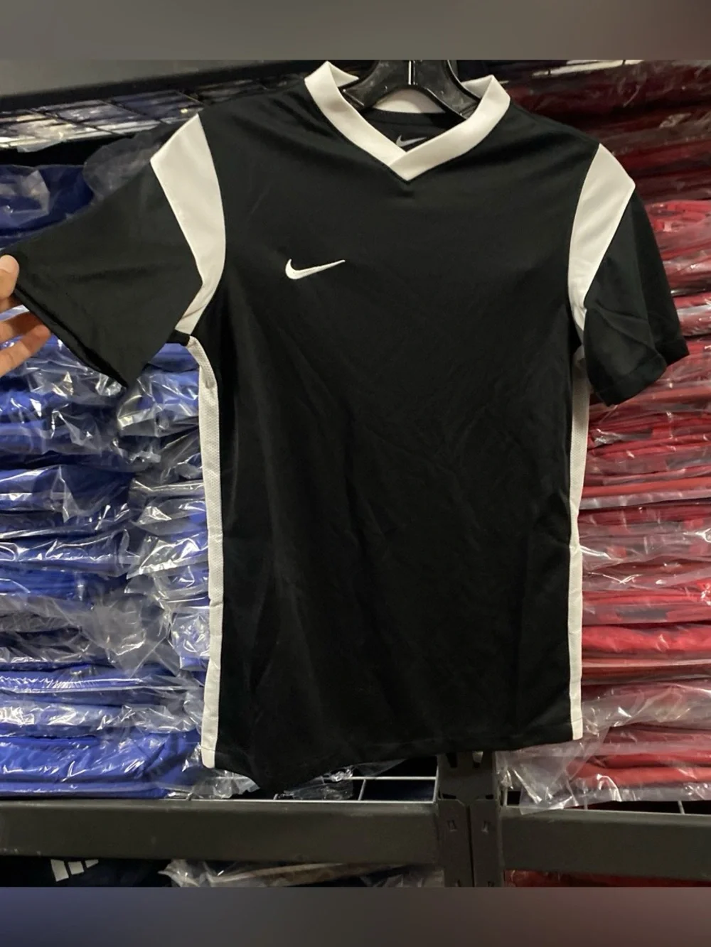 Nike Derby III Soccer Jersey NWT Kids Large Black/White DRI-FIT CW3834-010
